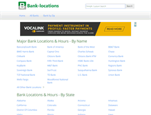 Tablet Screenshot of bank-locations.com